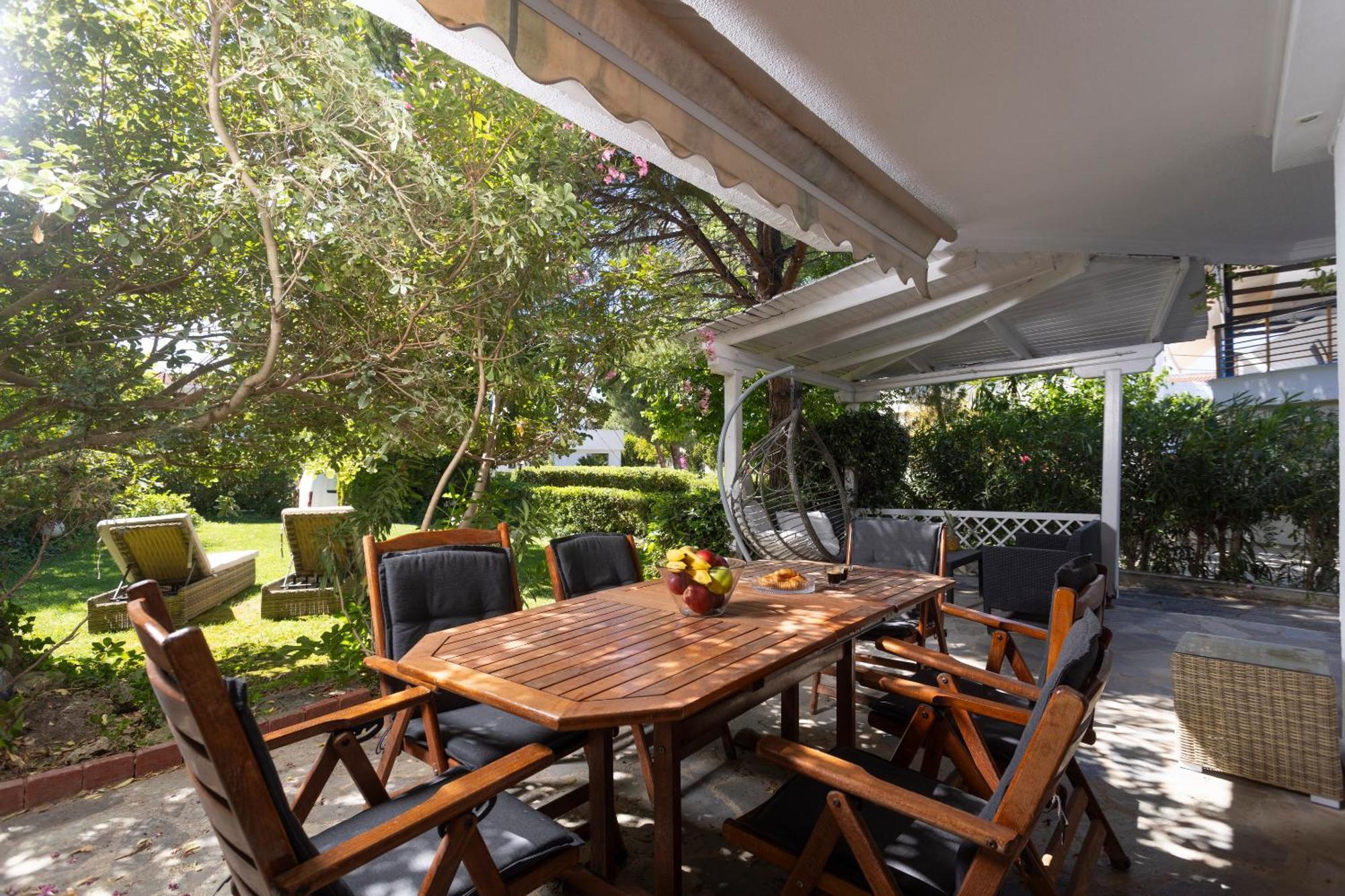 Lovely Villa 3 Min From The Beach Hanioti Exterior foto